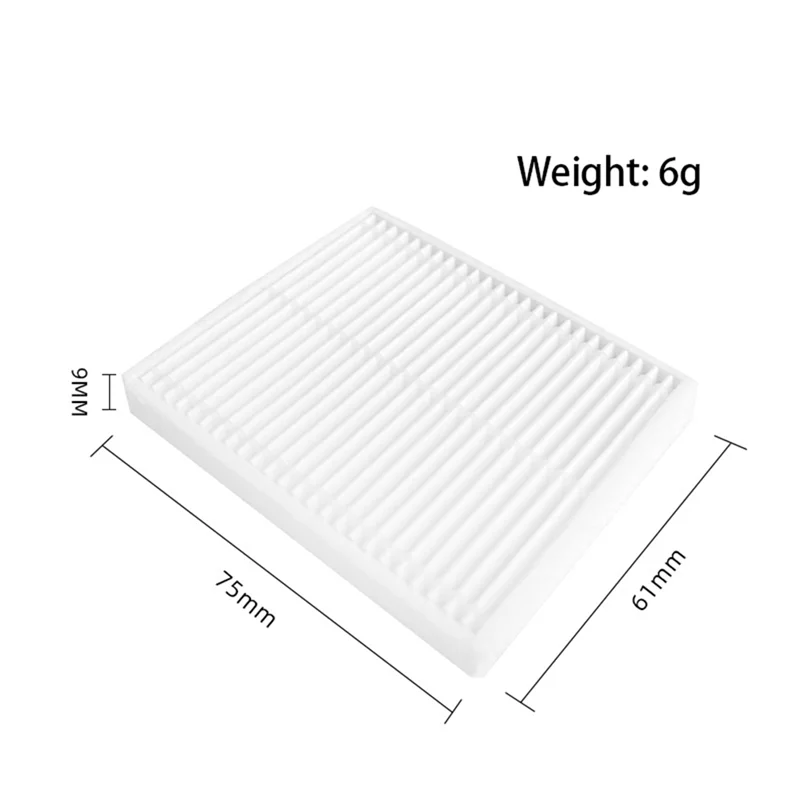 Xiaomi E10 E12 B112 로봇 진공 청소기 교체 부품 필터 부품 용 M04K 8Pcs