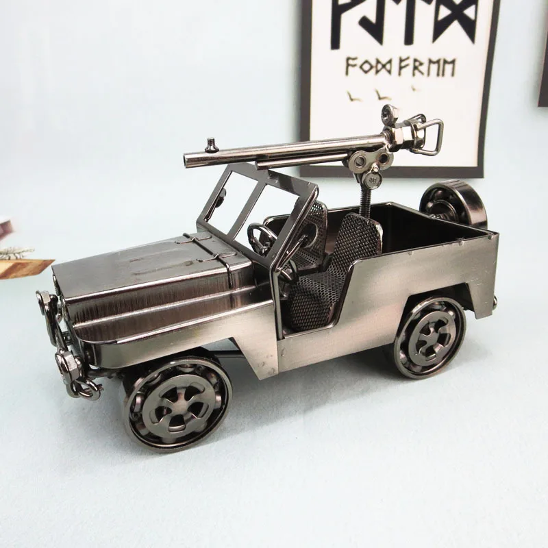 

Ретро-модель классического автомобиля из металла, миниатюрная металлическая машинка, украшение для стола, креативные игрушки для мальчиков, подарки, декор для дома