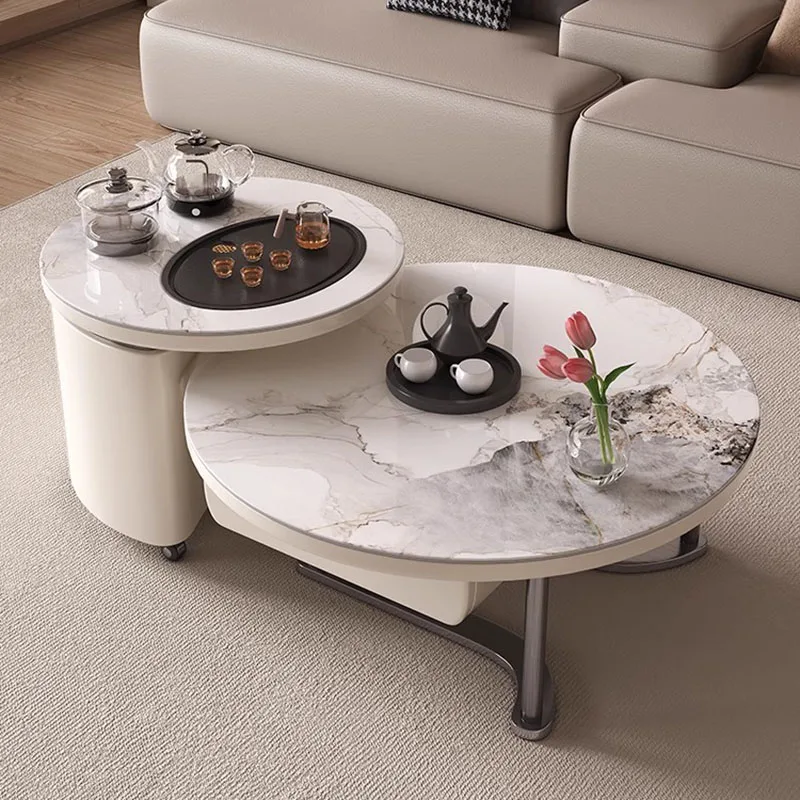 

Round White Coffee Table Free Shipping Designer Modern Hardcover Side Table Unique Apartamento Stolik Kawowy Room Accessories