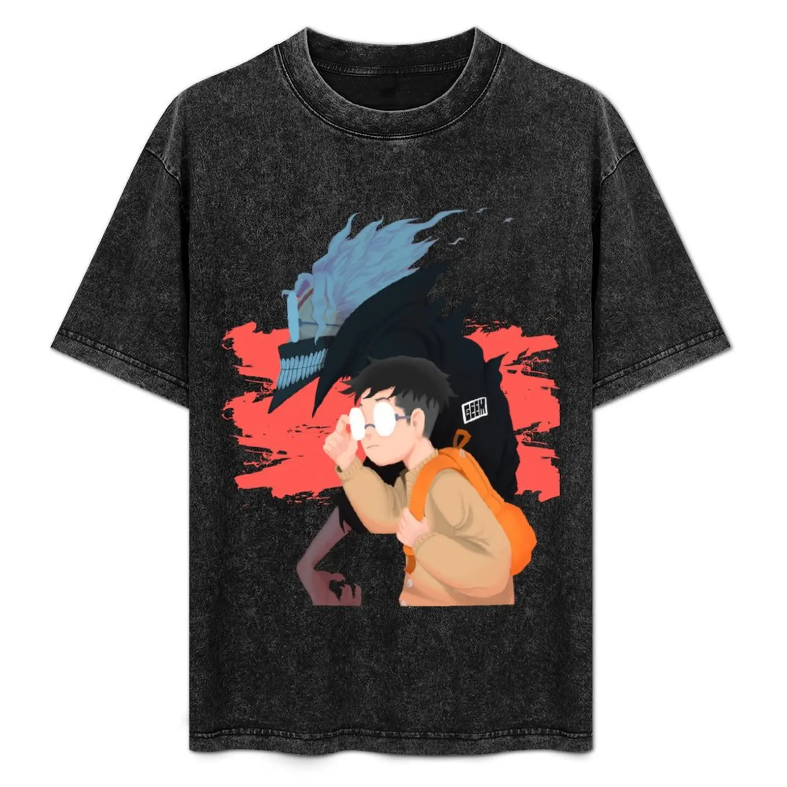 

DanDaDan - Ken Takakura - Manga Design T-Shirt Basic Simple Casual Short Sleeve Tee