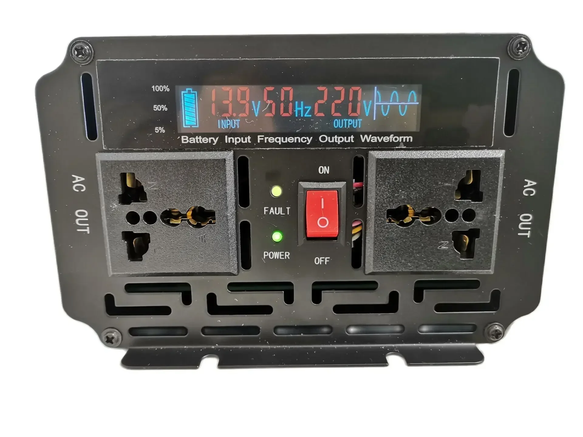 

2000W DC 12V to AC 220V 50HZ pure sine wave UPS Inverter with Lifepo4 Battery Charger