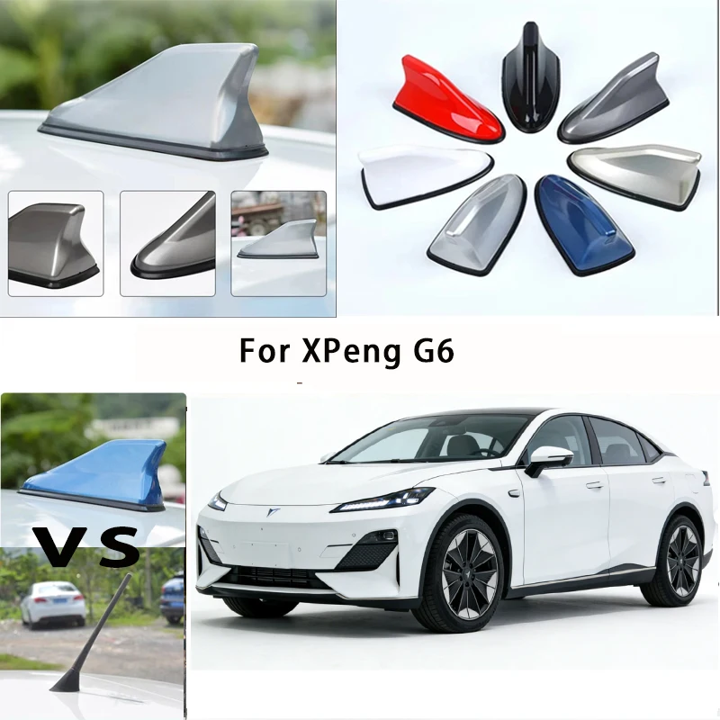 

For XPeng G6 Car Roof Top Mount Shark Fin Aerial Antenna Toppers Auto Radio AM FM Antenna Signal Amplifier Aerial