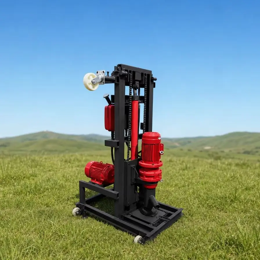 Customized Water Well Drilling Machine 100m Drilling Depth Stable Performance Hydraulic Drive Domestic Type Drilling Rig