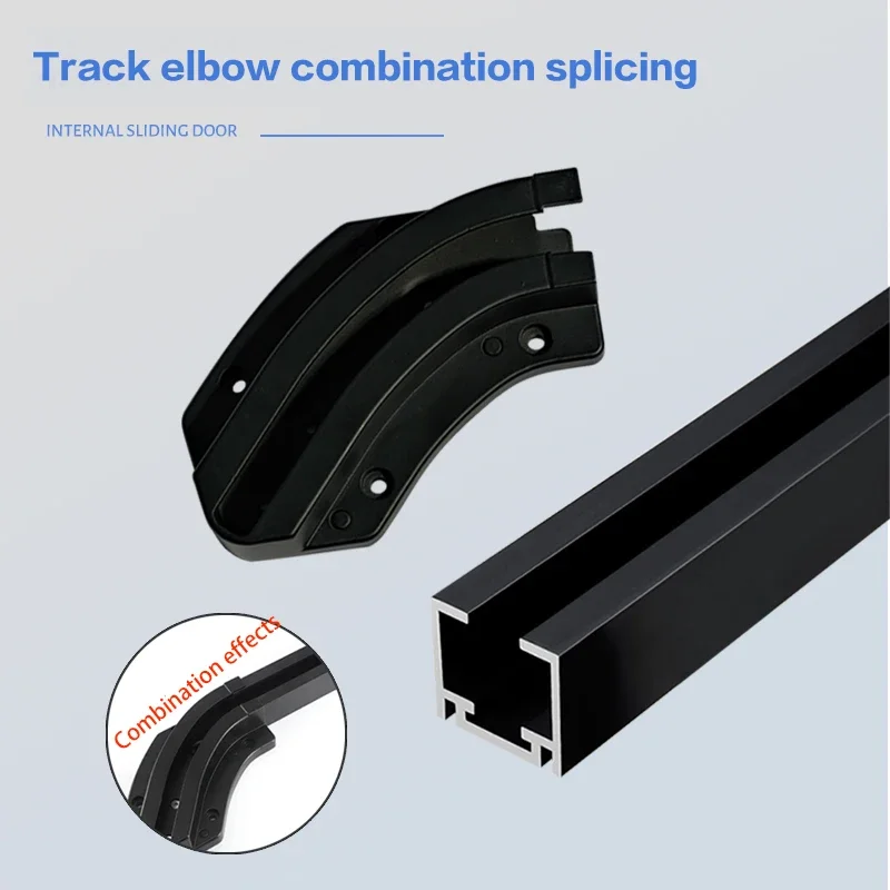 Invisible Sliding Door Retracting Bus Slide Rail Hardware for Cloakroom Bedroom Flat - Buffer Track for Smooth Door Sliding