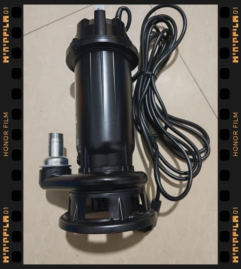 Sewage pump 220v feces pumping mud sewage pump small household submersible pump septic tank pump
