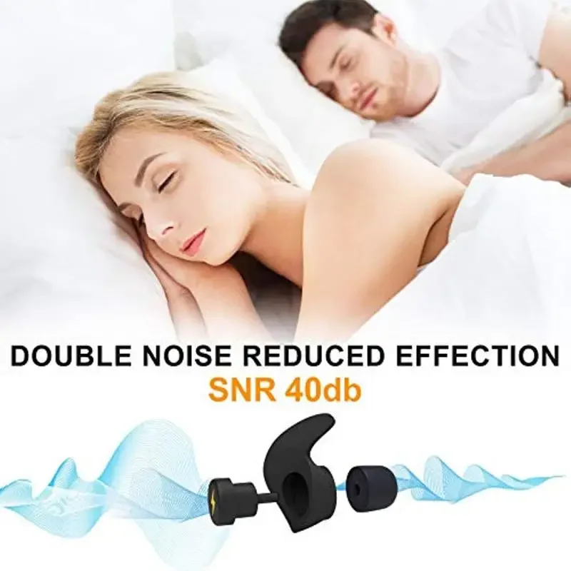 Muffler Earplugs, Reusable Flexible Silicone Hearing Protection for Sleep and All Loud Activities