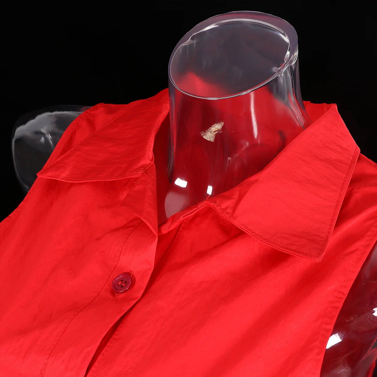 

Barber Shop Apron Suspender Sleeveless Red Protective Working Clothes for Kitchen Cafe Home Use Suspender Apron