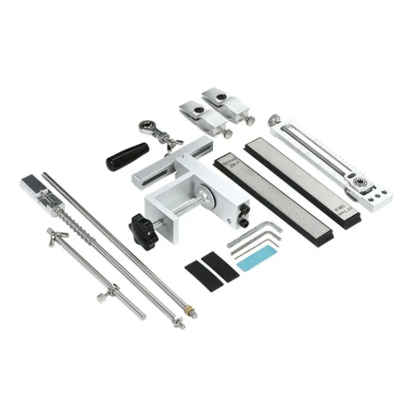 AB34-S09 Professional Adjust Knife Sharpener Tool, Complete Angle Adjustable Knife Sharpening System Abrasive Holding