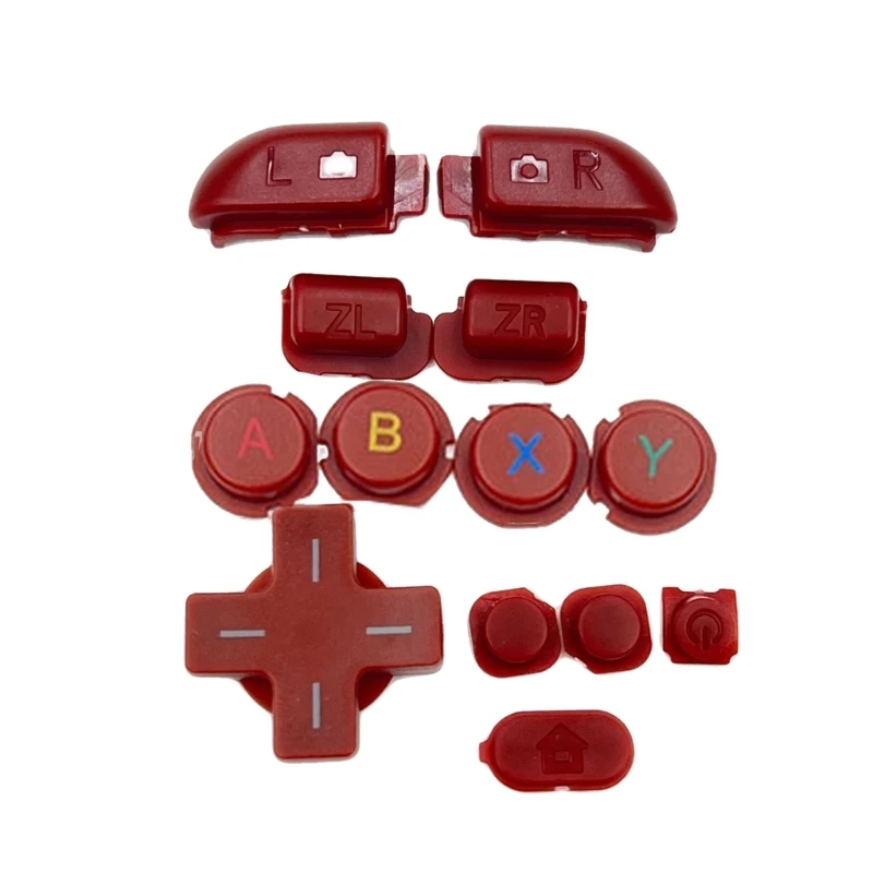 Full Set Plastic Buttons For New 3DSXL 3DSLL D Pad A B X Y L R ZL ZR Home On Of Power Buttons Repair Replacement Durable