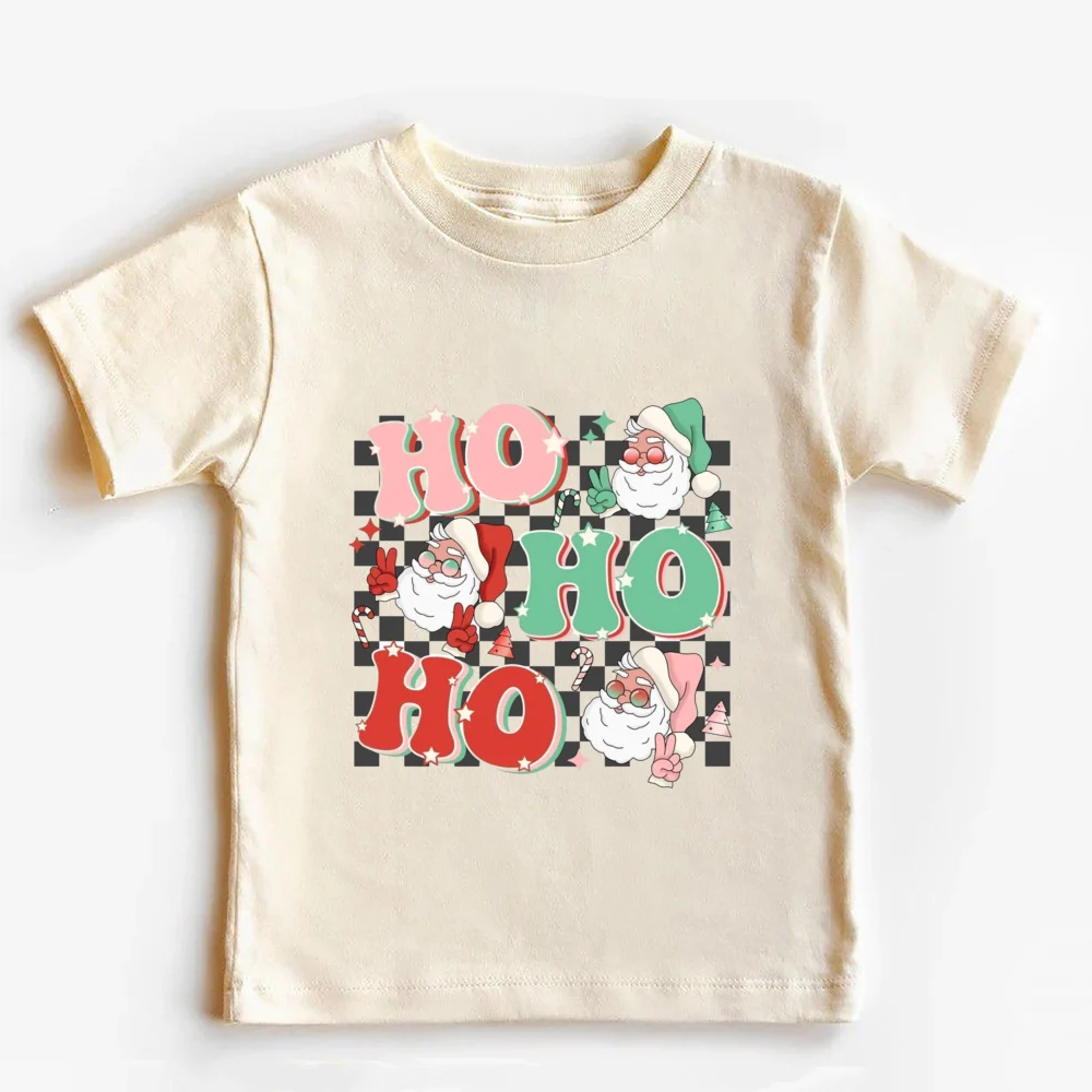 Tis The Season Chirstmas Kids Shirt Child Xmas Party T-shirt Boys Girls Holiday Tee Clothes Toddler Short Sleeve Tops