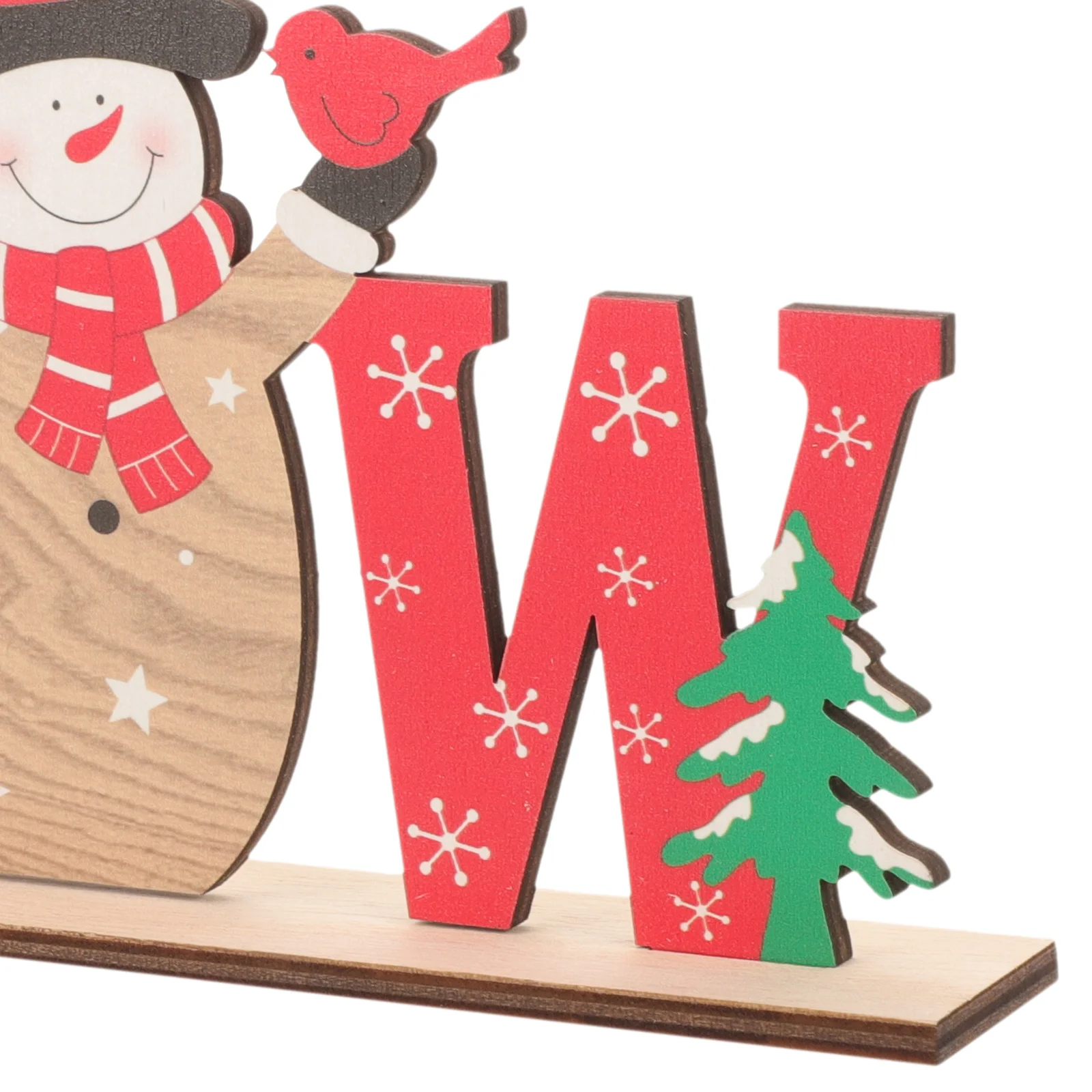 

Christmas Wooden Table Sign Decorative Xmas Desktop Ornament Wood Craft Holiday Party Decor Xmas Supplies Christmas Table Signs