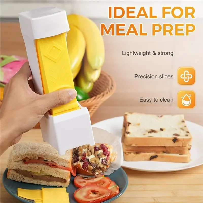 AAAF Single-Stick Butter Cutter With One-Click Action, Stainless Steel Blade And Storage Case Included Dispenser