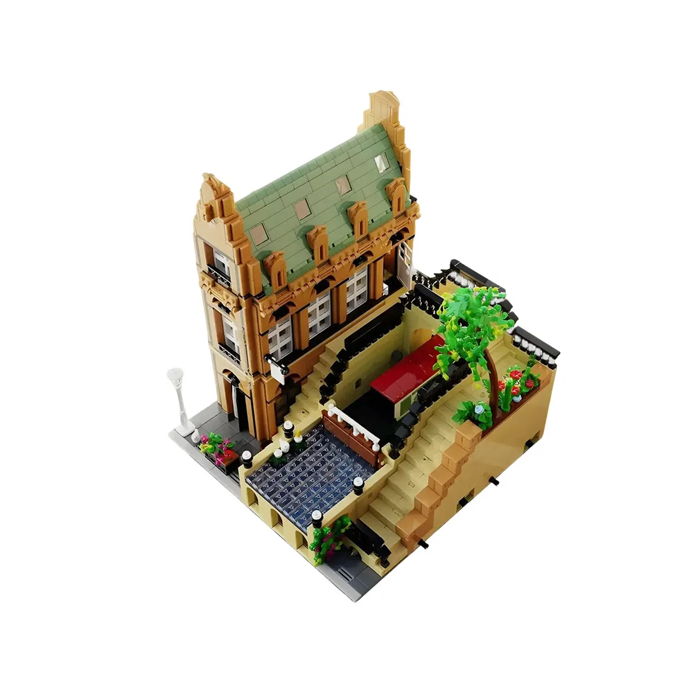 

Модель канальной эстакады MOC, архитектурный набор для сборки дома на улице, строительные блоки, игрушки для детей, подарки на день рождения, сделай сам