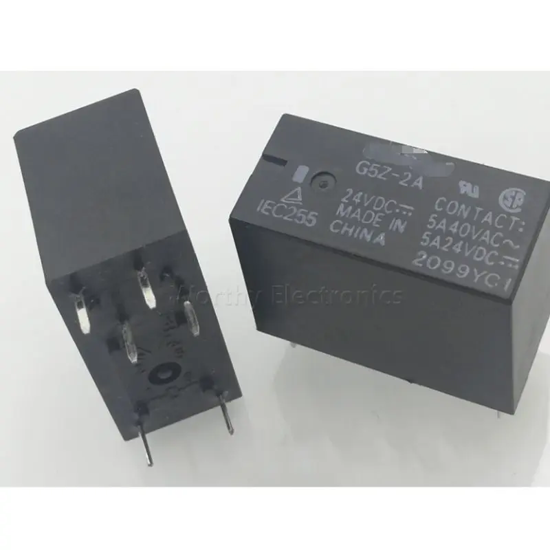 

Free Shipping 10PCS/LOT G5Z-2A 24VDC 24V 5A 6PIN Relay DC24V