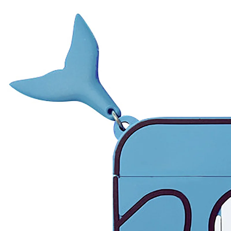 ฝาครอบป้องกันหูฟังลายการ์ตูนฉลามหูฟังบลูทูธไร้สายสำหรับ Pro 3