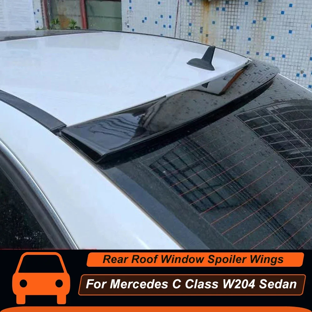 

Rear Roof Window Rear Trunk Lid Car Spoiler Wings For Mercedes C Class W204 Sedan 4 Door C180 C200 C220 C260 C300 Accessories