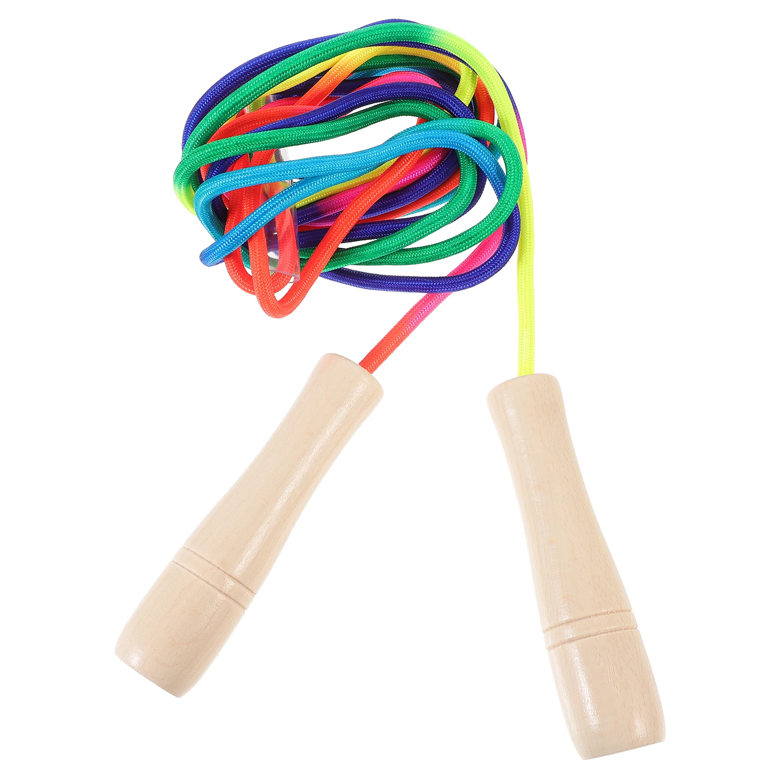 

Wooden 5m Colorful Adjustable Jump Ropes Fitness Sport Skipping Rope Wear Resistant Boys Exercise Endurance Training Portable