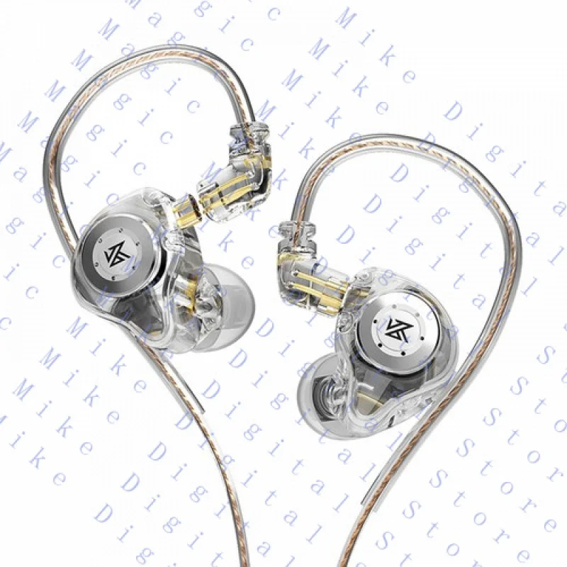 H  FOR KZ EDX Pro in-Ear Stage Monitor Headphone Dual Magnetic Dynamic Earphones M5L6