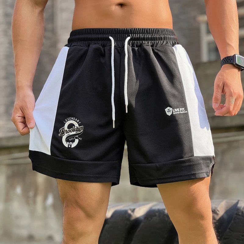 Summer Gym Mens Sweat Shorts Fitness Sport Loose Trend Outdoor Casual Short Pants Male Bodybuilding Sweatpants Basketball Shorts