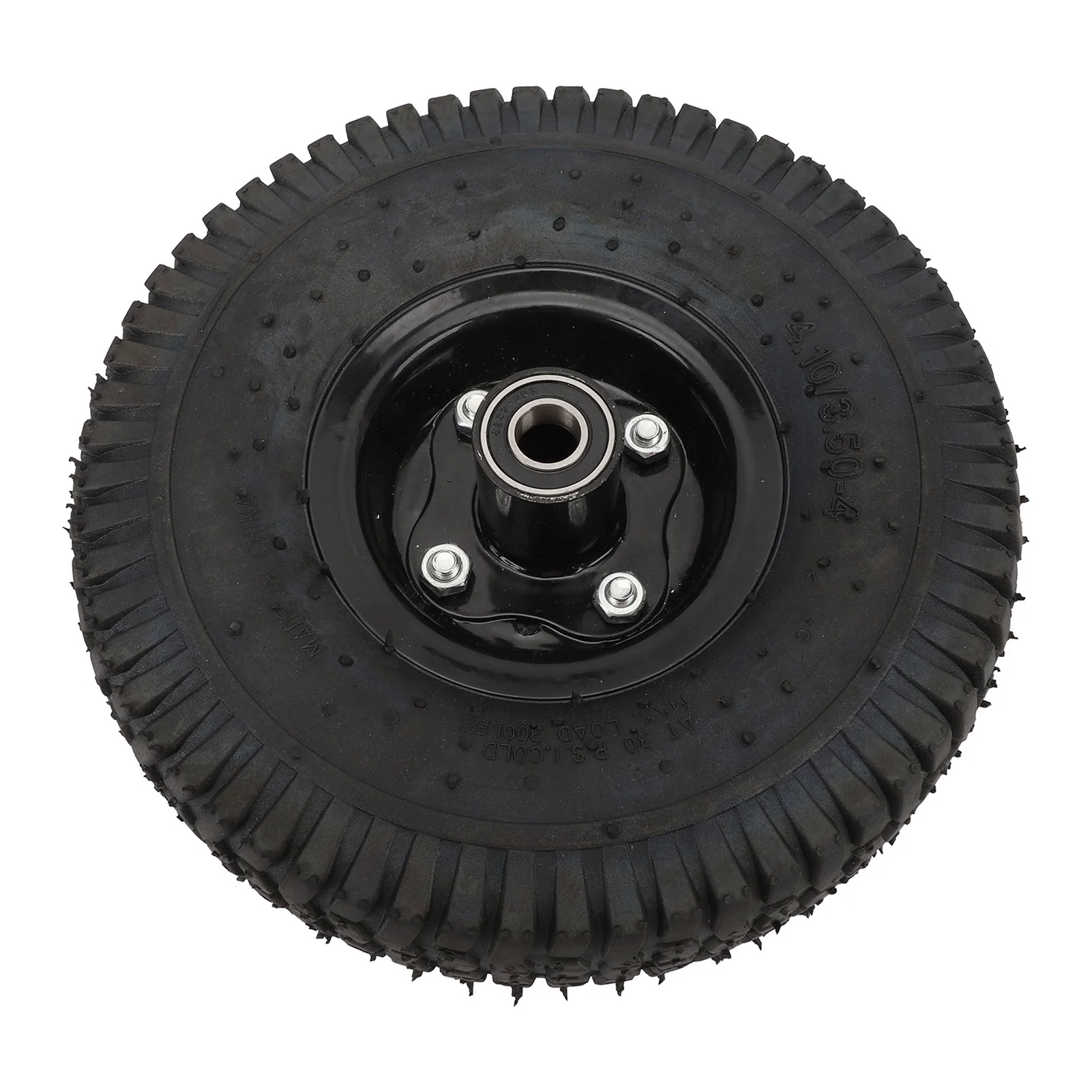 4.10/3.50‑4 Trolley Inflatable Wheels Professional Wear Resistance Cart Rubber Wheels for Luggage Trolley Garden Tool Cart