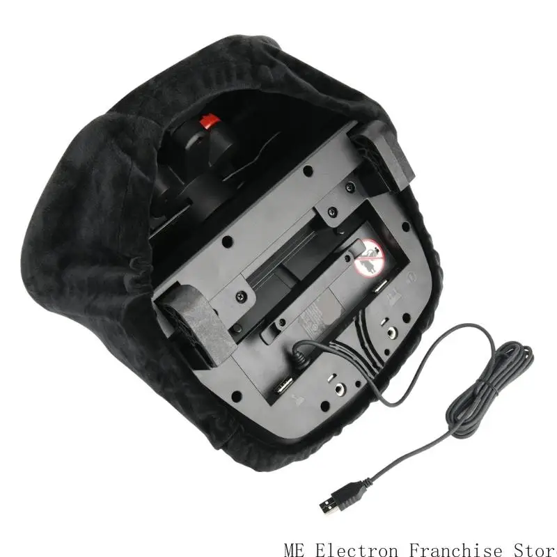 ฝาครอบฝุ่น T5EA สำหรับ G29 Racing พวงมาลัยแบบพวงมาลัยที่ล้างฝุ่นได้ฝาครอบป้องกันฝุ่นละออง 29x41cm อุปกรณ์เกมสีดำ