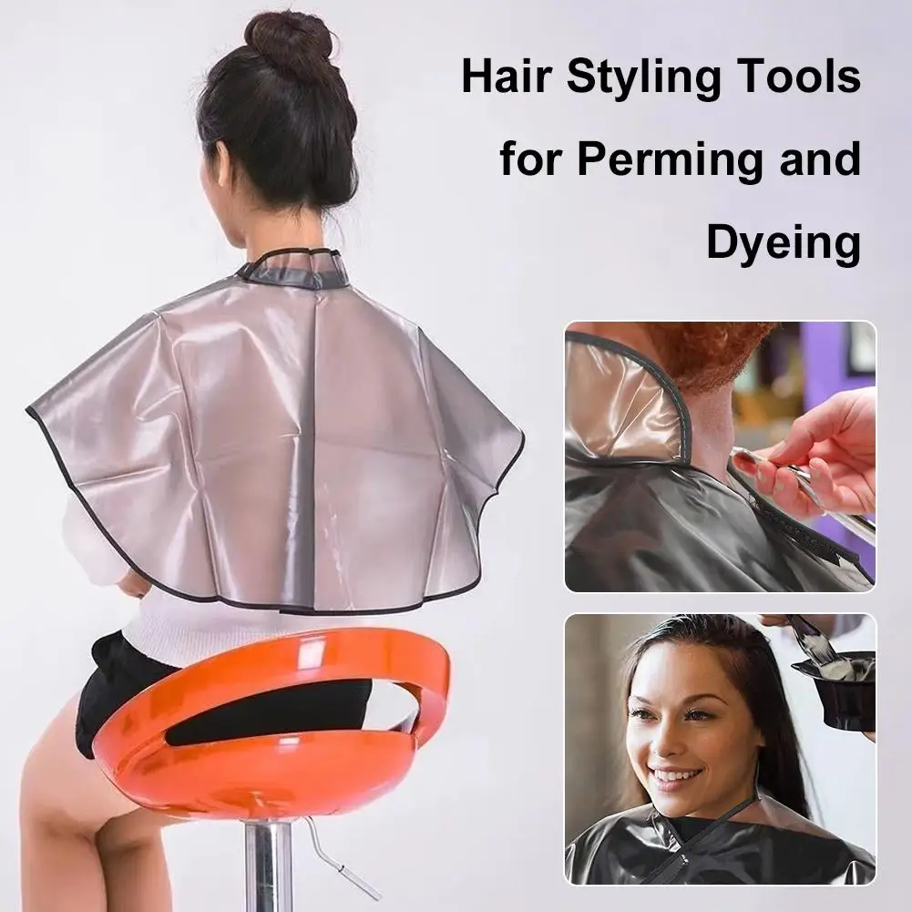 Hair Cutting Collar Waterproof Colouring Cape Barber Cloth Haircut Cape Hairdressing Hair Dye Gown Perm Baking Oil Cape Tool New