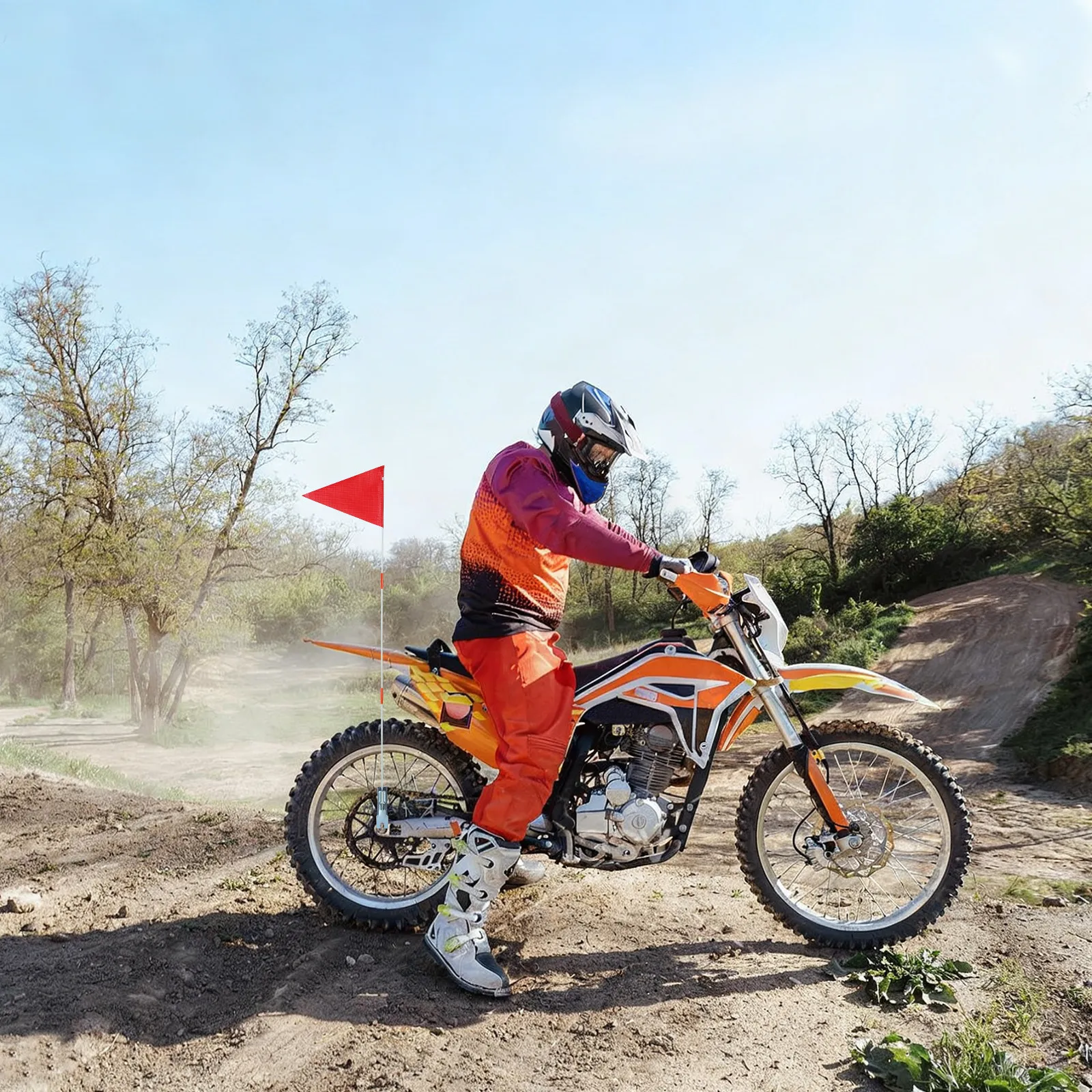 

Флаги для велосипедов, 2 комплекта, из стекловолокна, для крепления на вынос руля, детские сигнальные флаги, прочные, надежные, легко устанавливаются и снимаются, устойчивы к сильному ветру