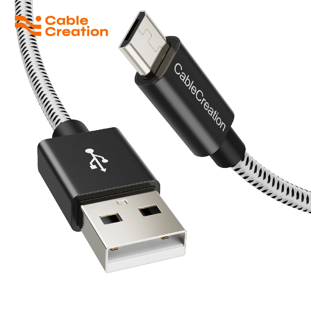 

CableCreation Braided USB to Micro USB Cable 4FT USB 2.0 Fast Charging Data Sync Cord Black