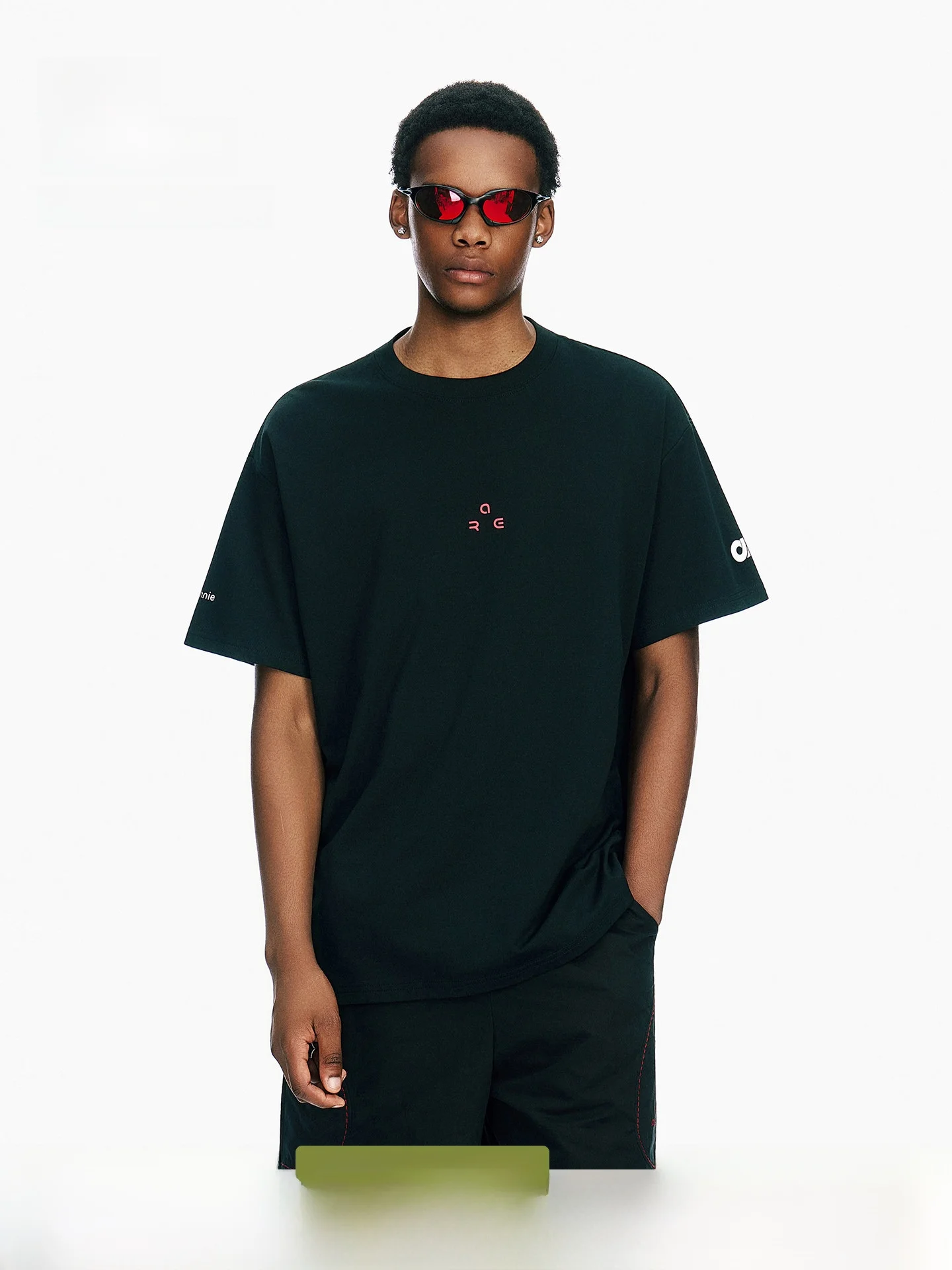ARTANNIE Men's Quick Dry T-Shirt Short Sleeve Outdoor Sports Cool Feeling Summer New American Loose Print Cotton Casual Tee
