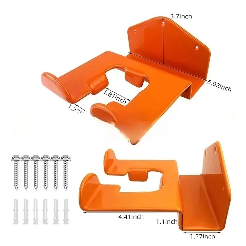 

For Chainsaw Storage 2pcs Poer Wall Mounted Grass Trimmer Rack Garden Heavy Duty Garage Storage Organizer Multi-purpose Rack