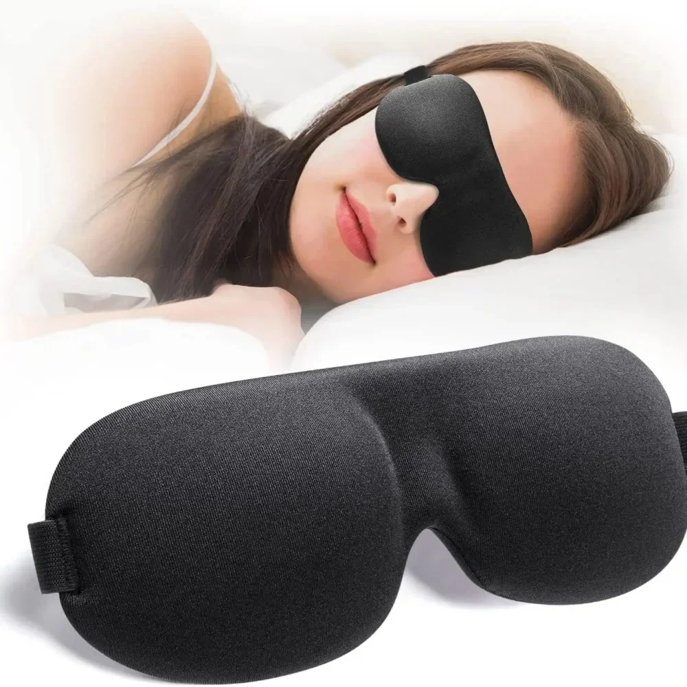 3D Contoured Cup Eye Mask Blindfold Concave Molded Night Sleep Face Masks Block Out Light For Women Men Sleep Eyepatch Eye Care gallery 1