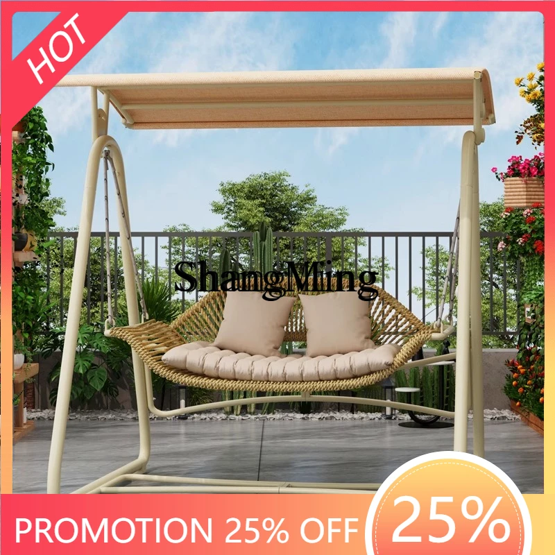 

SM new swing outdoor courtyard hammock chair indoor hammock balcony family villa double rocking chair