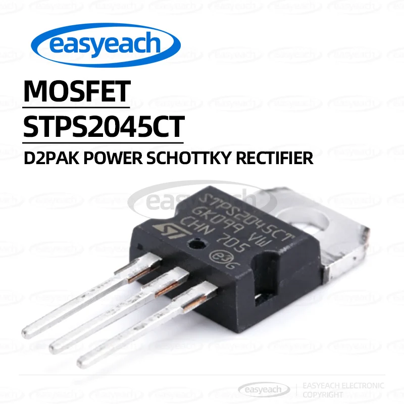 5PCS STPS2045CT Schottky diode 45V 20A dual TO-220 D2PAK power Schottky rectifier