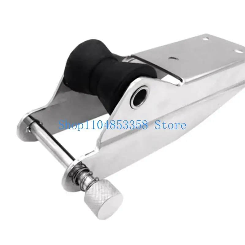 652F Marine Docking Hardware Accessories Boat Roller Bracket with Quick Release Pin Rollers Fixed Bracket