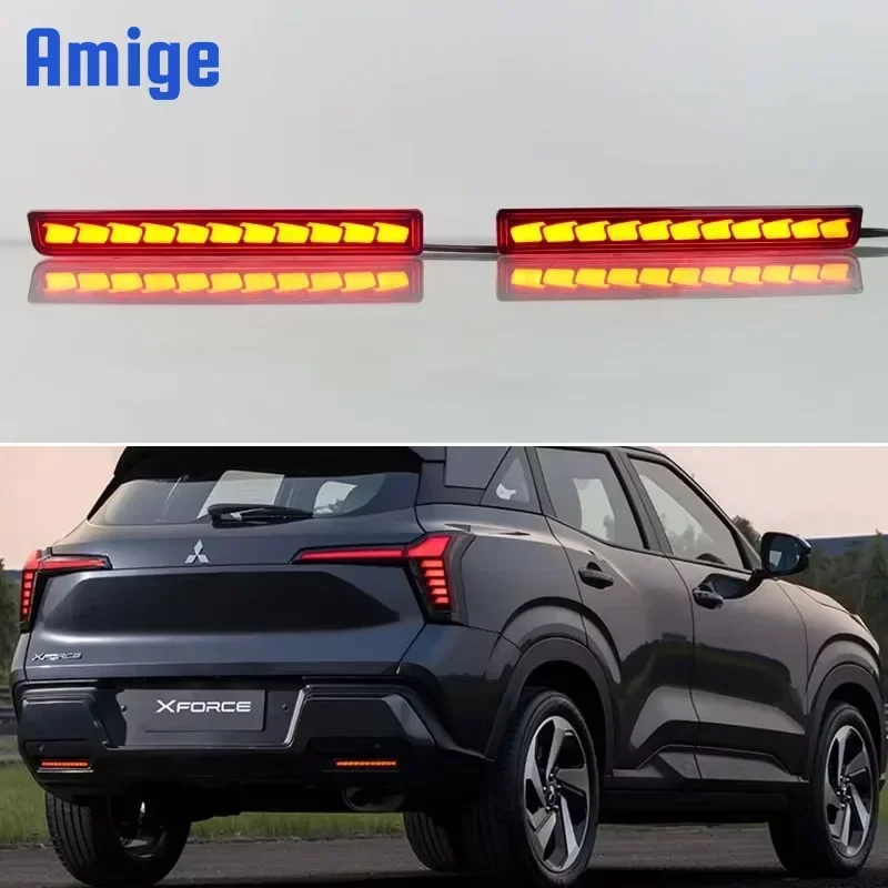 

Автомобильные светодиодные лампы заднего бампера 12 В для Mitsubishi Xforce 2023 2024, стоп-сигнал, указатель поворота, резервный отражатель, задние фонари заднего хода