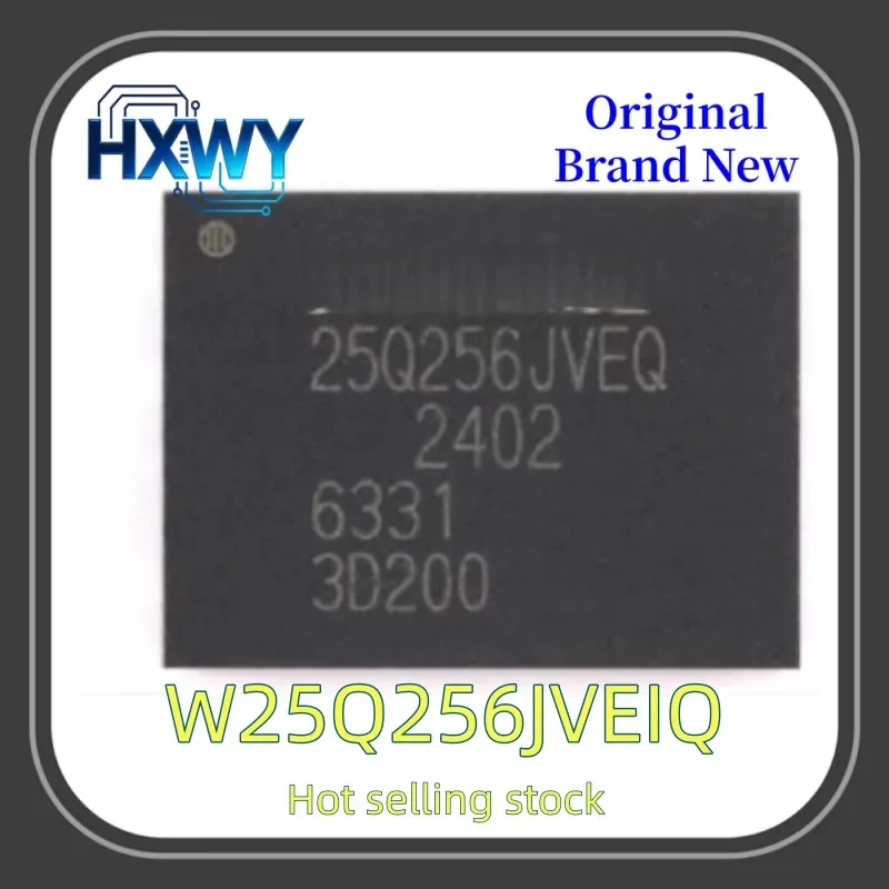 (10/100 pieces) W25Q256JVEIQ 25Q256JVEQ WSON8 memory chip 32MB/s 256Mbit storage brand new original fast shipping