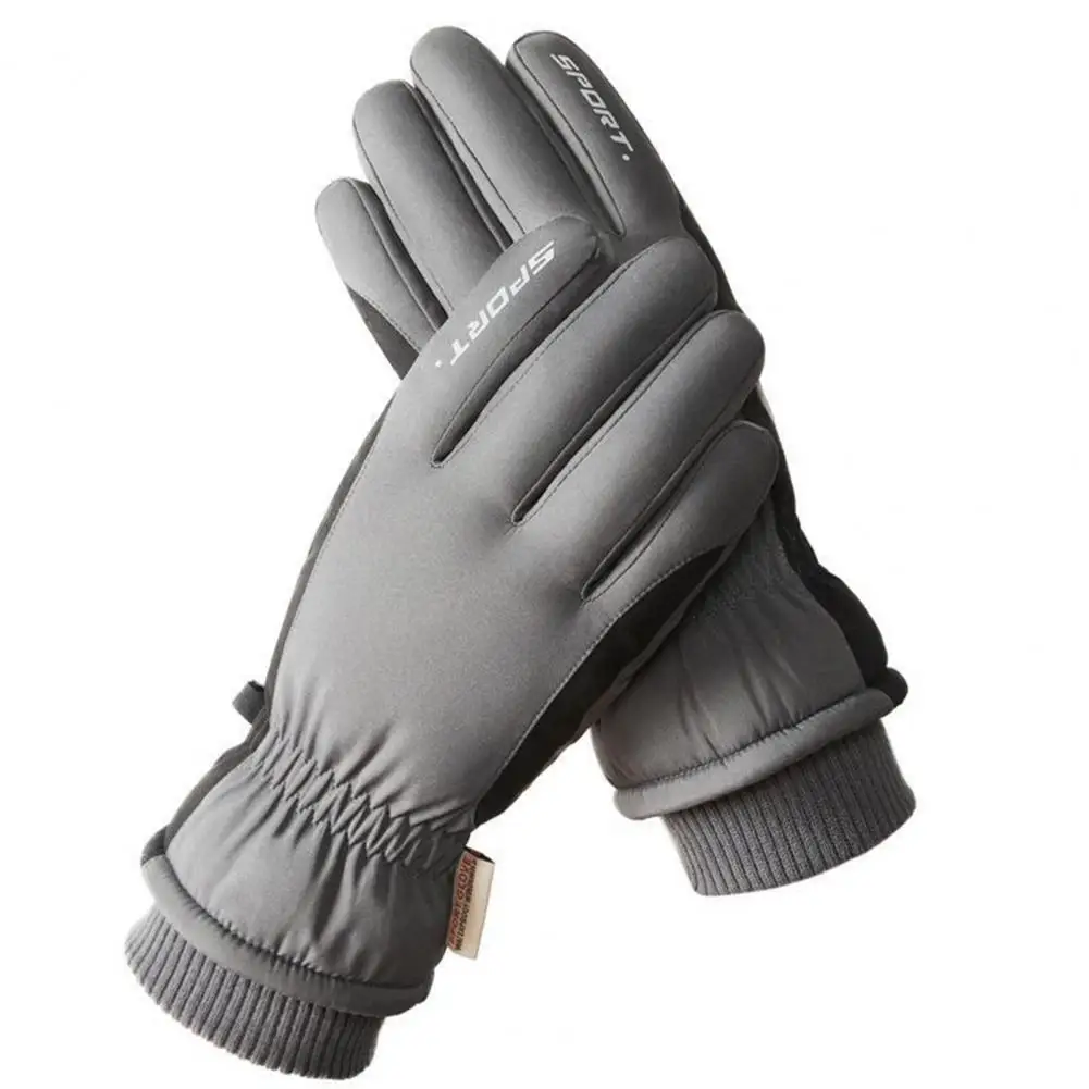 Guantes de pantalla táctil para hombre y mujer, manoplas térmicas de larga duración, informales, sin decoloración, cálidas, para invierno, para exteriores, 1 par