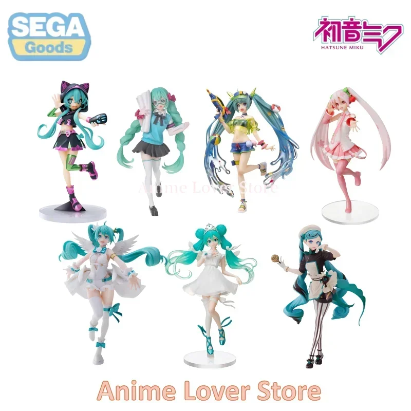 In Stock Original SEGA MIKU SPM Luminasta Vocaloid Hatsune Miku  Anime Action Figure Toys for Kids Gifts Collectible Model