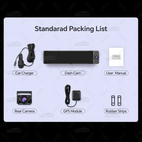 10 best sales rearview mirror dual channel recorder - №1