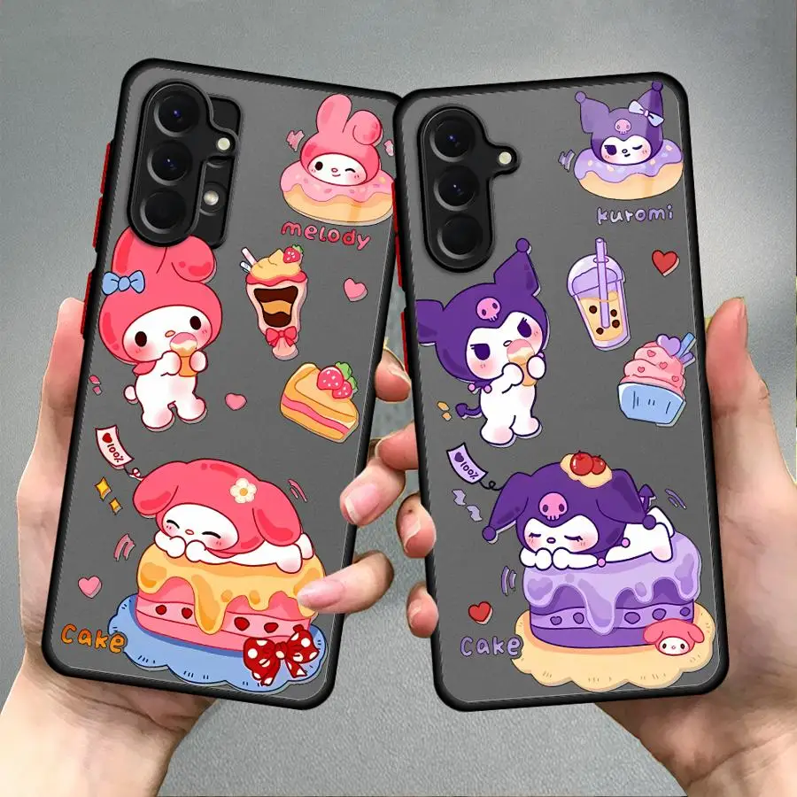 Sanrio Donut funda trasera de teléfono para Samsung Galaxy Note 20 Ultra 10+ 9 8 A13 A06 A30 A05 A15 A16 A12 A14 A70 A50