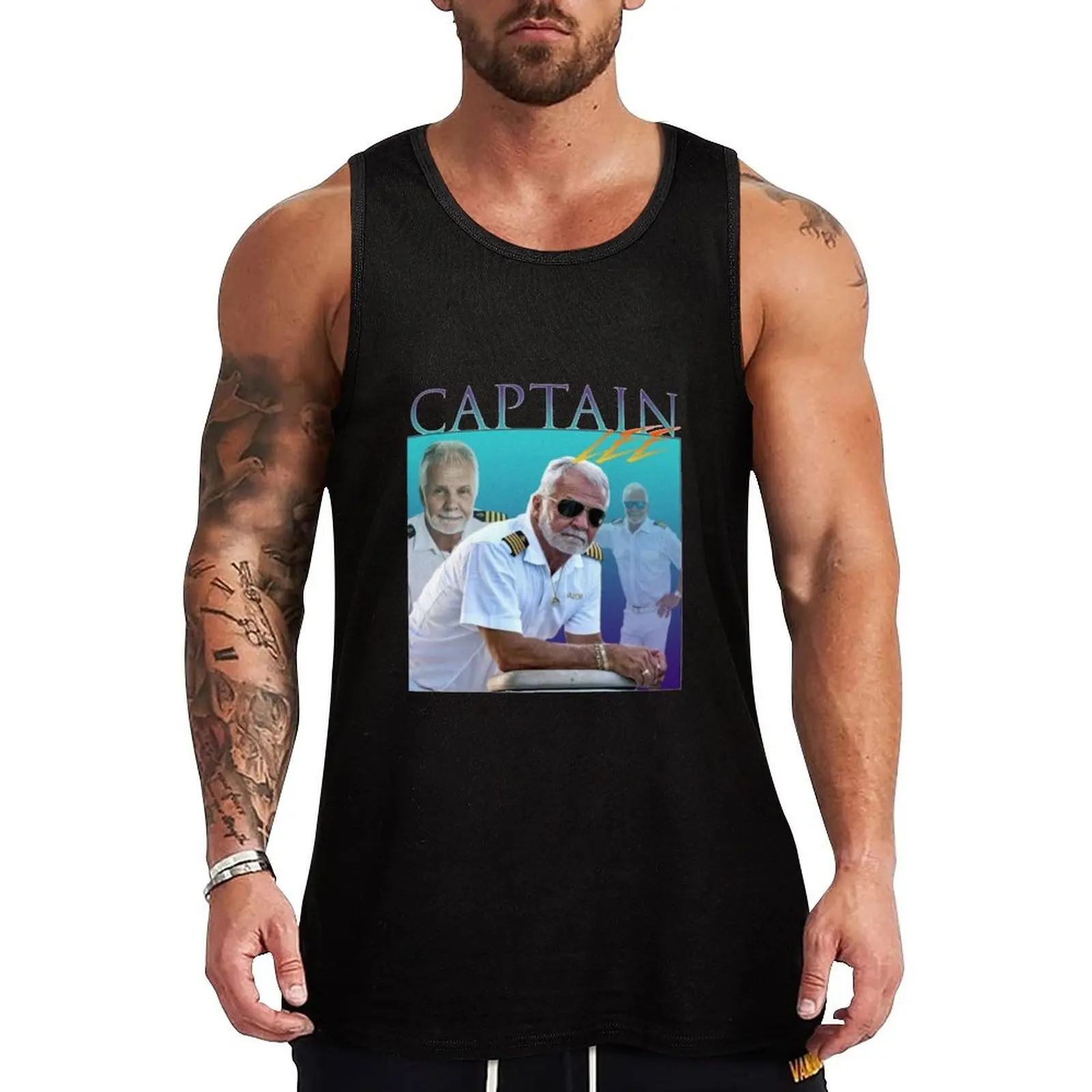 

Captain Lee Retro inspired Tank Top High Breathable Tank Top Lightweight Cool Shirt