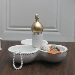 1pc Middle Eastern Style Resin Statue Decor, Indoor Ornament for Living Room, Multi-Room Compatible, No Power Required Flower Ba