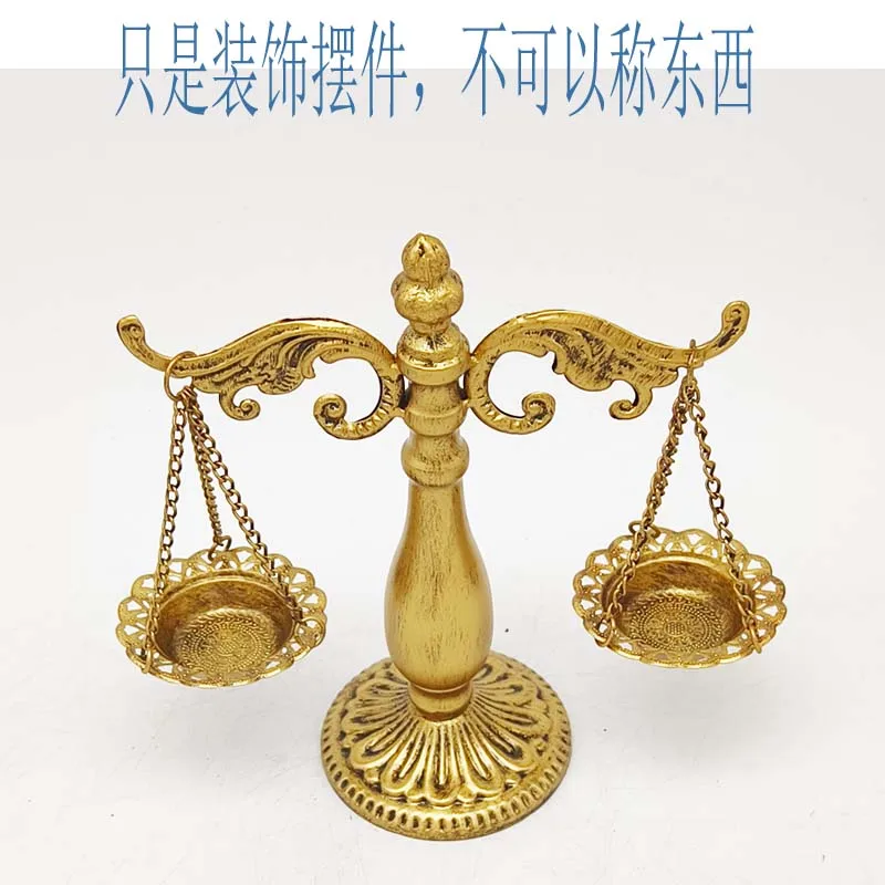 مقياس التوازن ديكور المحكمة الأوروبية الحديد الفن دراسة ديكور مكتب الحلي الزخرفية هدية الزفاف الرجعية الجنية والعدالة
