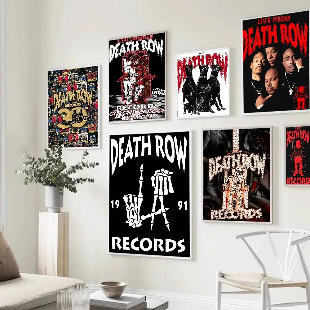 D-Death RowS Records Anime Posters Sticky Whitepaper Prints Posters Artwork Kawaii Room Decor