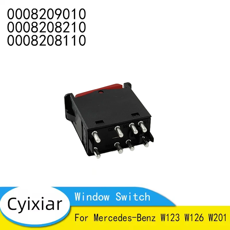 

Front Left Right Power Window Switch Hazard Flasher Switch For Mercedes-Benz W123 W126 W201 0008209010 0008208210 0008208110