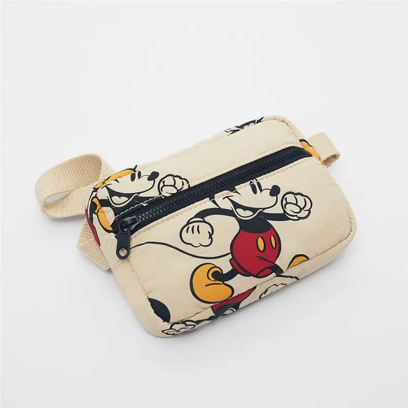 MINISO-mochila de Disney con diseño de dibujos animados, morral escolar desmontable con diseño de Mickey, para escuela primaria y jardín de infantes