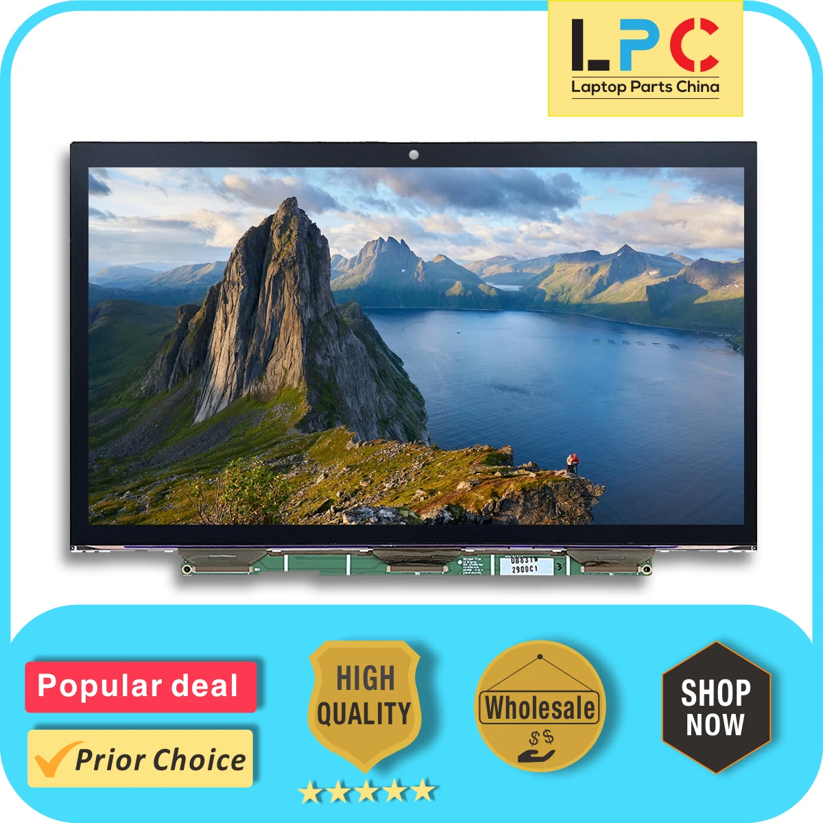 Substituição da Tela Lcd para Laptop sem Toque Novo Painel de Exibição Lp140wh6ts a3 Lp140wh6-tsa3 hd 1366 × 768 30 Pinos