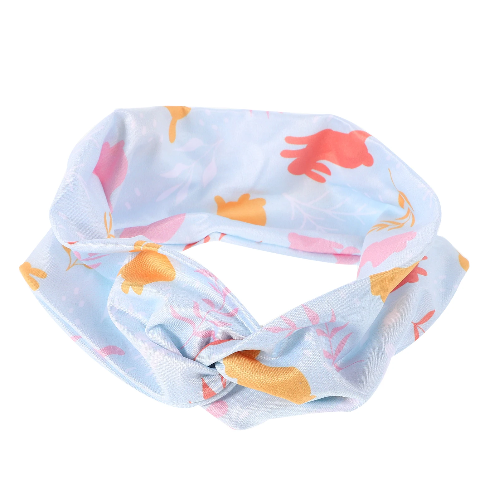 

Bunny Print Elastic Headband Soft Sweat Absorbing Yoga Running Workout Hairband for Women Outdoor Sports Accessories