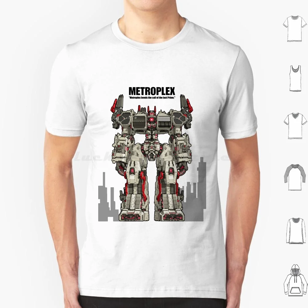 Metroplex _ Citybot T Shirt 6xl Cotton Cool Tee Metroplex Autobot Citybot Robot Mechanic Mech Weapon Turret Sci Fi Animation