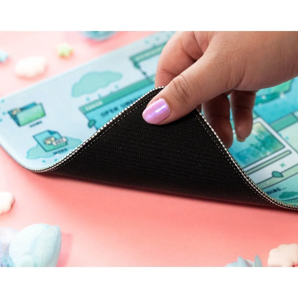 Rainy Day Cute Mousepad accesorios para escritorio love and deepspace desk accessories desk organizers and trays